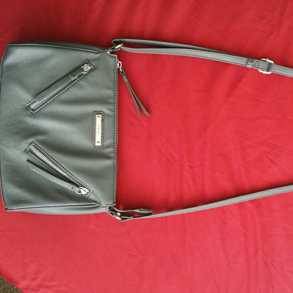 Grey Nine West small cross body purse